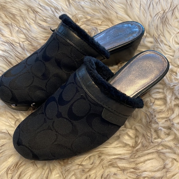 Coach Fleece Lined Mule - Picture 2 of 7